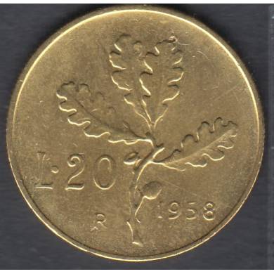 1958 R - 20 Lire - Italy