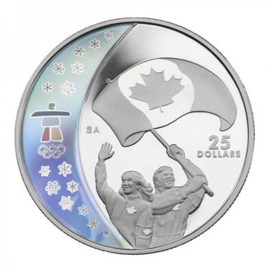 2007 Canada $25 Dollars Sterling Silver - Athletes Pride - Vancouver 2010