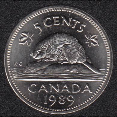 1989 - B.Unc - Canada 5 Cents