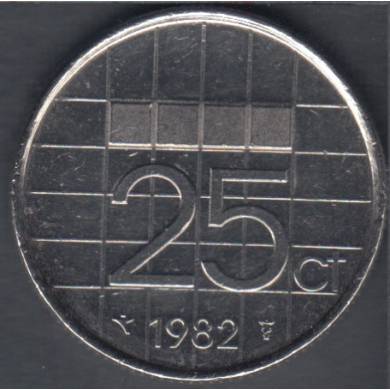 1982 - 25 Cents - Pays Bas