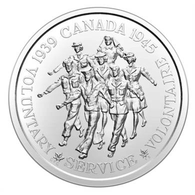2020 - NBU - 1939 1945 Canada Voluntary Service in Fine Silver - Medallion
