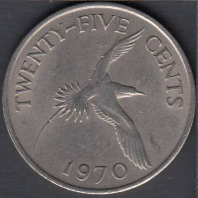 1970 - 25 Cents - Bermude
