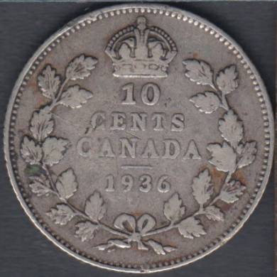 1936 - Fine - Canada 10 Cents