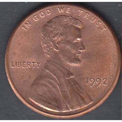 1992 - B.Unc - Lincoln Small Cent
