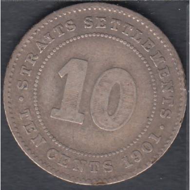 1901 - 10 Cents - Straits Settlements