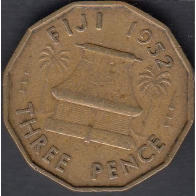 1952 - 3 Pence - Fidji