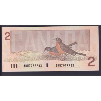 1986 $2 Dollars - UNC - Thiessen Crow - Prefix BRW