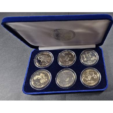 1996 -  $5 -  Commemorative Coins - 100 Years On The Road With Ford - Complete Set - Marshall Islands
