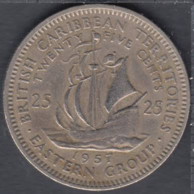 1957 - 25 Cents - East Caribbean States