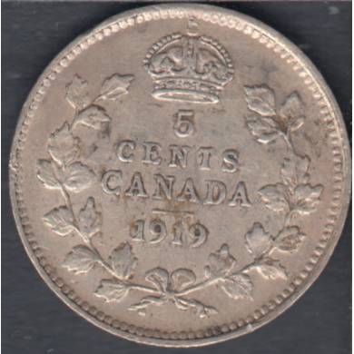 1919 - VF - Canada 5 Cents