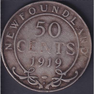 1919 C - VG/F - 50 Cents - Newfoundland
