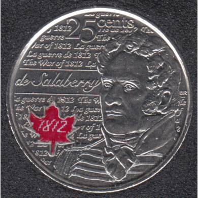 2013 - B.Unc - Salaberry Col. - Canada 25 Cents