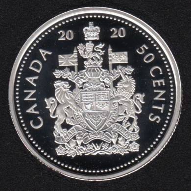 2020 - Proof - Argent Fin - Canada 50 Cents