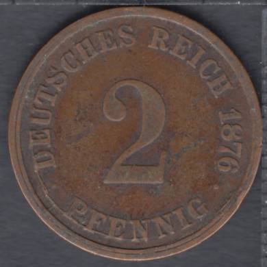 1876 D - 2 Pfennig - Germany