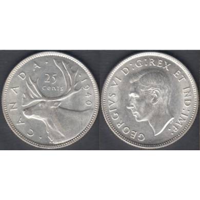 1940 - AU - Rotated Dies - Canada 25 Cents