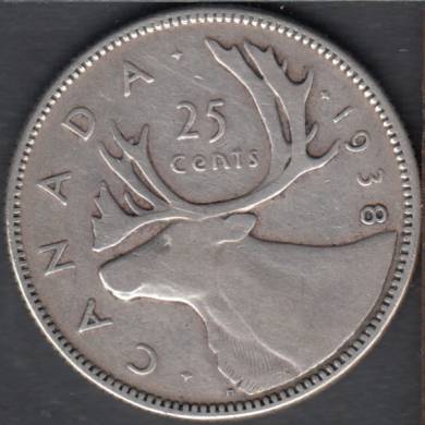 1938 - Fine - Canada 25 Cents