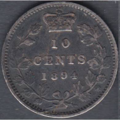 1894 - Observe '5' - VF - Canada 10 Cents