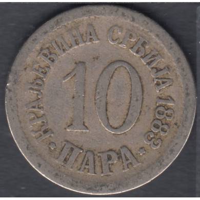 1883 - 10 Para - Serbie