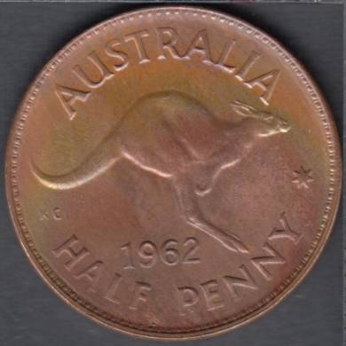 1962 - 1/2 Penny - Unc - Australie