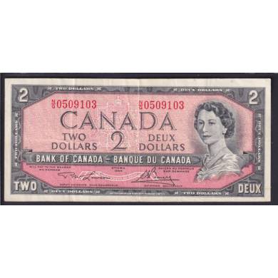 1954 $2 Dollars - VF - Lawson Bouey - Prfixe N/G