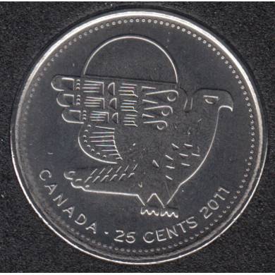 2011 - B.Unc - Faucon - Canada 25 Cents