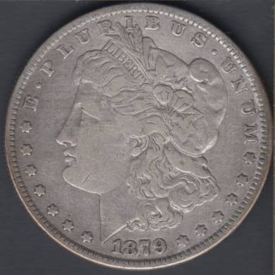 1879 - Fine - Cleaned - Morgan Dollar USA