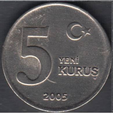 2005 - 5 Kurus - B. Unc - Turkey
