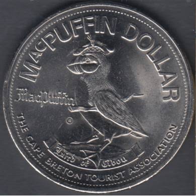 1982 - MacPuffin Dollar - Cape Breton - Canso Causeway - $1