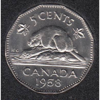 1958 - B.Unc - Canada 5 Cents
