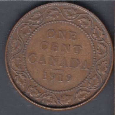 1919 - Fine - Damaged - Canada Large Cent