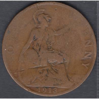 1913 - 1 Penny - Plié - Grande Bretagne