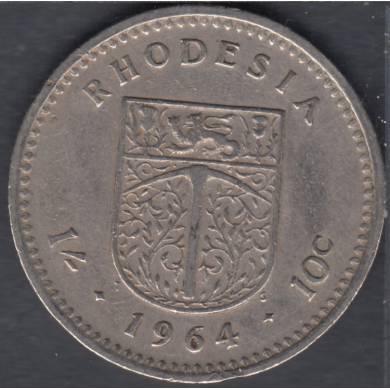 1964 - 1 Shilling = 10 Cents - Rhodesia