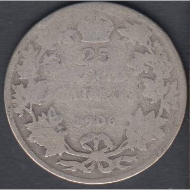 1906 - A/G - Canada 25 Cents