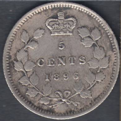 1896 - VF - Canada 5 Cents