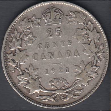 1920 - VG/F - Canada 25 Cents