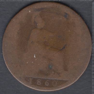 1860 - Half Penny - Grande Bretagne