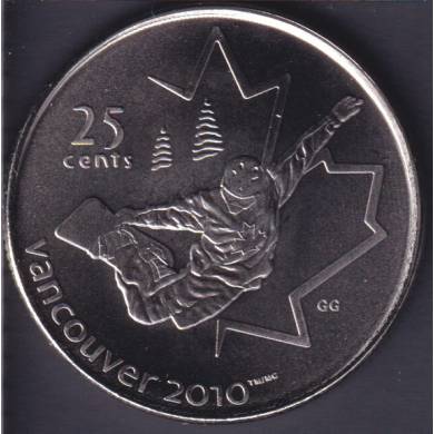 2008 - #1 NBU - Planche a Neige - Canada 25 Cents