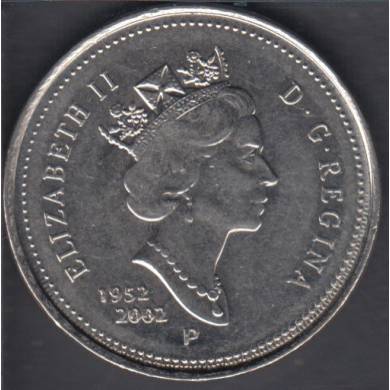 2002 P - Double Beads - Canada 5 Cents