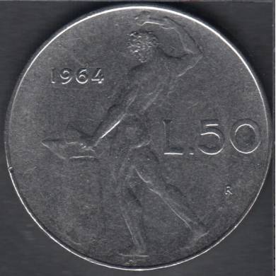 1964 R - 50 Lire - Italie