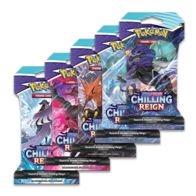 Pokmon Sword & Shield Chilling Reign - 1 Sleeved Booster Pack