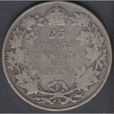 1929 - VG - Canada 25 Cents
