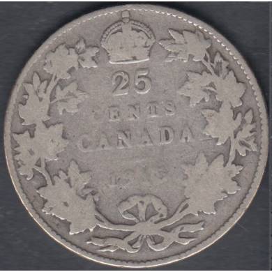 1915 - Good - Canada 25 Cents
