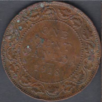 1918 - Damaged - Canada Large Cent
