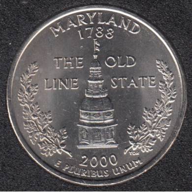 2000 D - Maryland - 25 Cents