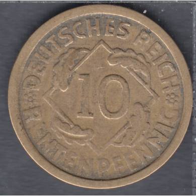 1924 G - 10 Rentenpfennig - Germany