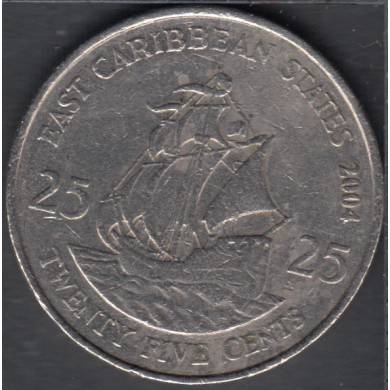 2004 - 25 Cents - Territoires des Caraibes Orientales