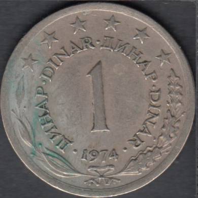 1974 - 1 Dinar - Yugoslavia