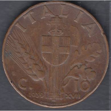 1939 R - 10 Centisimi - Italy