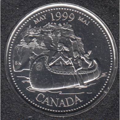 1999 - #5 B.Unc - Mai - Canada 25 Cents
