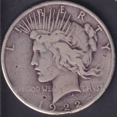 1922 S - Fine - Peace Dollar USA